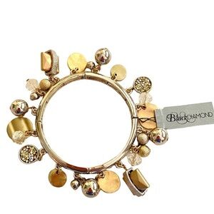 Black Diamond Stretch Charm Bracelet